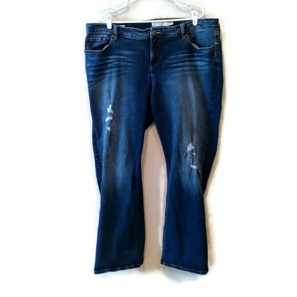 Women's Torrid Distressed Relaxed Fit Bootcut Jean